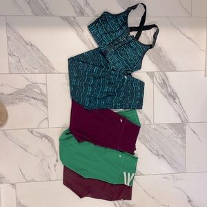 Lot of 4 Leggings + 1 Sports Bra ((3 Pair Fabletics and One 90 Degree))